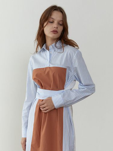 Color Matching Shirt Dress () - molto - Modalova