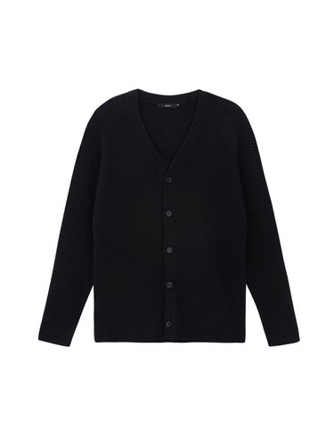 Semi-oversized Fisherman Cardigan - EZIO - Modalova