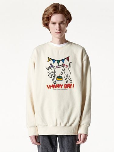 Happy Day Fleece-Back Sweatshirt - RADINEO - Modalova