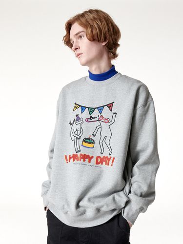 Happy Day Fleece-Back Sweatshirt - RADINEO - Modalova