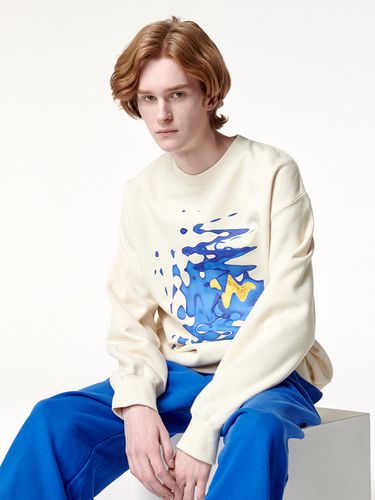 Wave Flower Fleece-Back Sweatshirt - RADINEO - Modalova