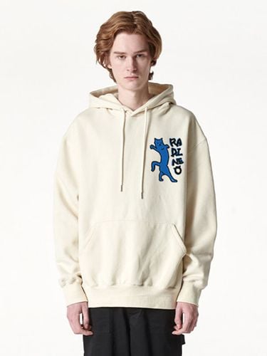 Meow Fleece-Back Hoodie Cream - RADINEO - Modalova