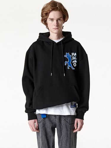 Meow Fleece-Back Hoodie Black - RADINEO - Modalova