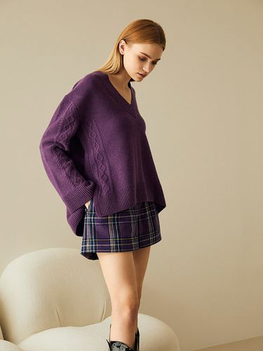 Purple Check Short Pant - GUKA - Modalova