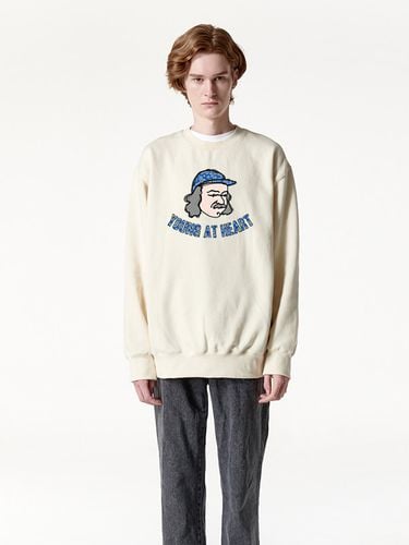 Young Flower Sweatshirt Cream - RADINEO - Modalova