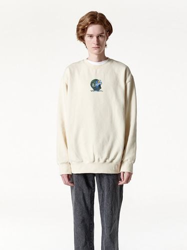 Virtual Flower Sweatshirt Cream - RADINEO - Modalova