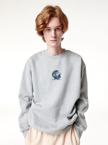 Virtual Flower Sweatshirt Grey - RADINEO - Modalova