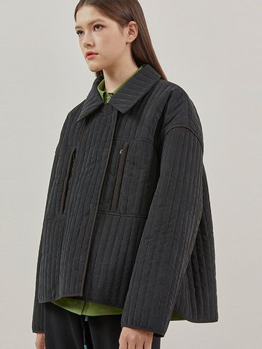 Cocoon Quilted Coat_Black - FOCEPS - Modalova