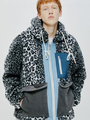 QTXSP Heavy Fleece Mixed Parka- Leopard Jumper - QUIETIST - Modalova