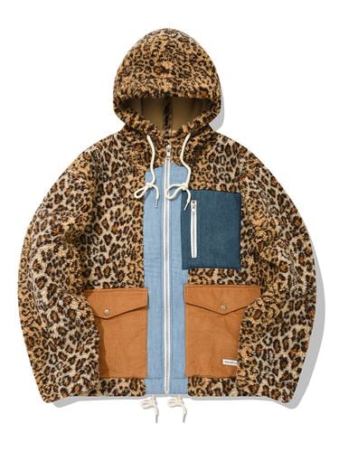 QTXSP Heavy Fleece Mixed Parka- Leopard Jumper - QUIETIST - Modalova