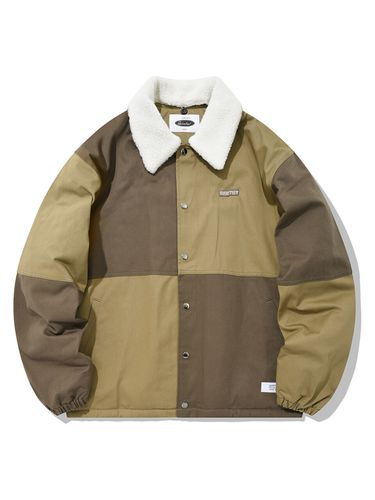 QT Color Block Coach Jacket Olive - QUIETIST - Modalova