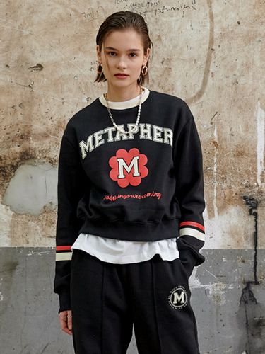 Brushed Flower School Sweatshirt - METAPHER - Modalova