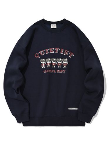 QT Quiet Puppy Sweat Shirt Navy - QUIETIST - Modalova