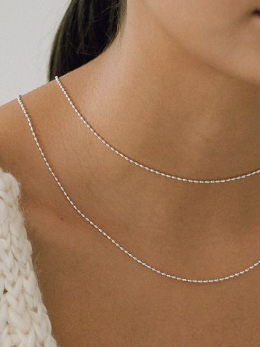 Egg ball chain necklace ( Short / Long ) - BRILLPIECE - Modalova