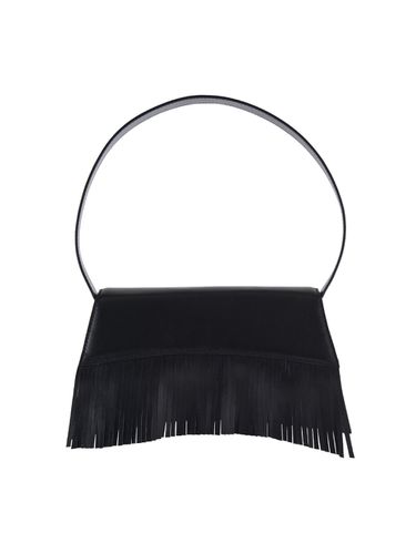 Fringed Arc Shoulder Bag - Black - Reike Nen - Modalova