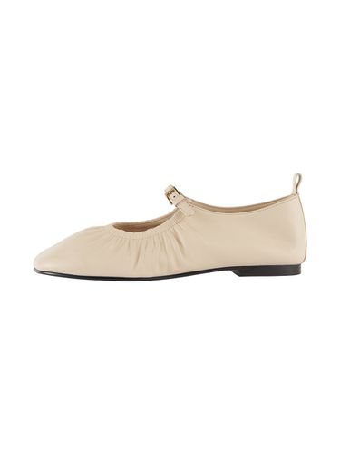 Shirring Mary Jane Flats - Cream - Reike Nen - Modalova