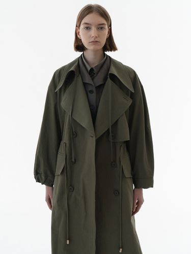 Fishtail Detailed Trench Coat - BISCUITSHOP - Modalova