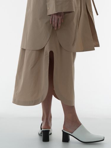 Shirt Banding Long Skirt - BISCUITSHOP - Modalova