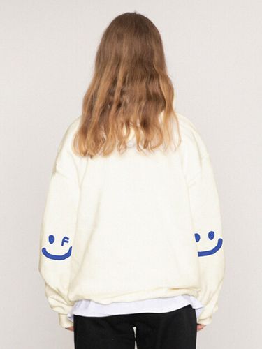 Unisex] Elbow Smile Drawing Hoodie - GRAVER - Modalova