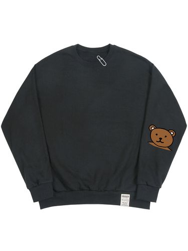 UNISEX] Elbow Smile Bear Sweatshirt - GRAVER - Modalova