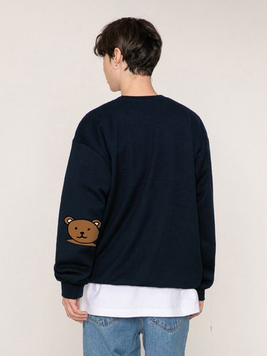 UNISEX] Elbow Smile Bear Sweatshirt 5 Colors - GRAVER - Modalova