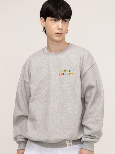 UNISEX] Small Rainbow Life Smile Sweatshirt - GRAVER - Modalova