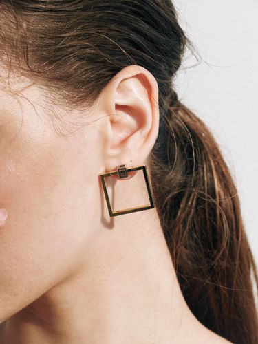 Square In Square Earrings - THE PART OF - Modalova