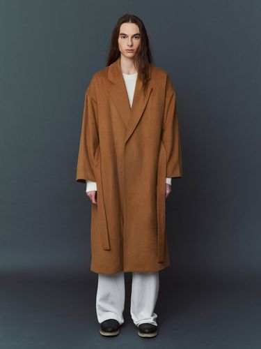 Wool Robe Coat (Camel) - atempo - Modalova