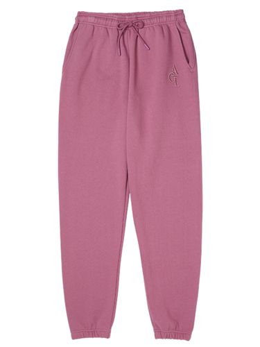 ACL Loose-Fit Embroidery Sweatpants (Fleece-lined)_Indie Pink - AKIII CLASSIC - Modalova