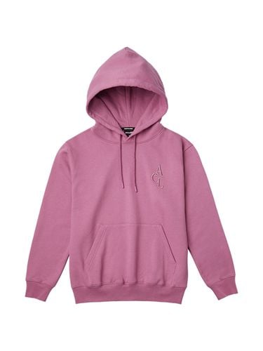 ACL Loose-Fit Embroidery Hoodie (Fleece-lined)_Indie Pink - AKIII CLASSIC - Modalova