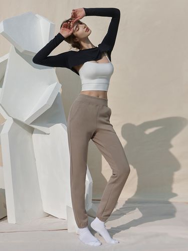 DEVI-B0033 Pilates Attitude Sweatpants_Mocha Brown - DEVIWEAR - Modalova