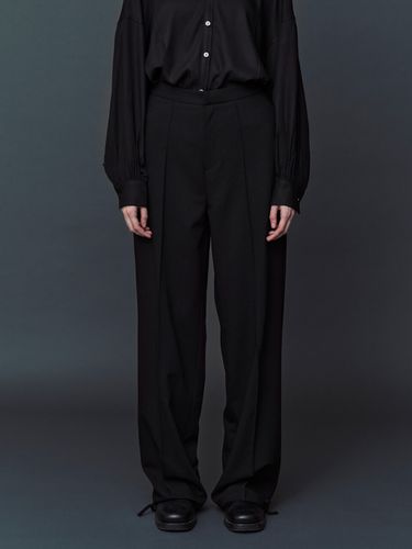 Wool Trouser (Black) - atempo - Modalova