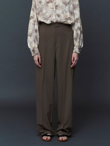 Wool Trouser (Khaki Brown) - atempo - Modalova