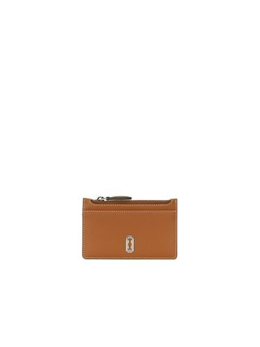 Perfec Index Zipper Card Wallet_Camel - vunque - Modalova