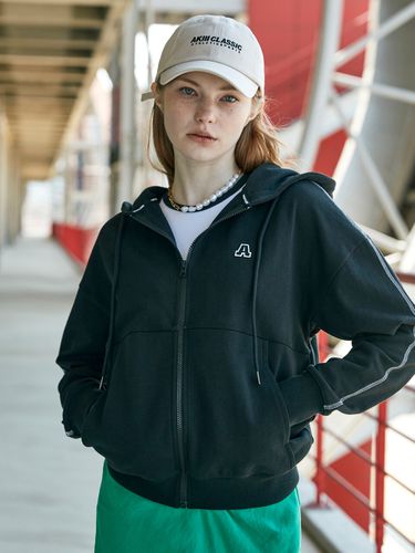 Loose Fit Light A Logo Training Hood Zip Up () - AKIII CLASSIC - Modalova