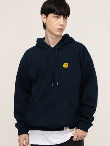 Drawing Dot Back Logo Hoodie_Navy - GRAVER - Modalova