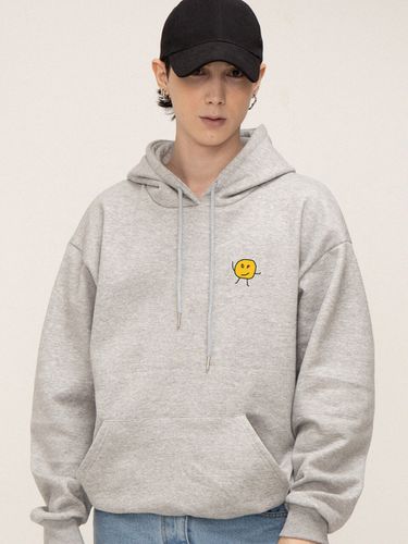 Drawing Dot Back Logo Hoodie_Grey - GRAVER - Modalova