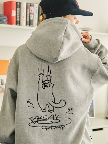 NON-SLIP Embroidery Hoodie (Grey) - CPGN - Modalova