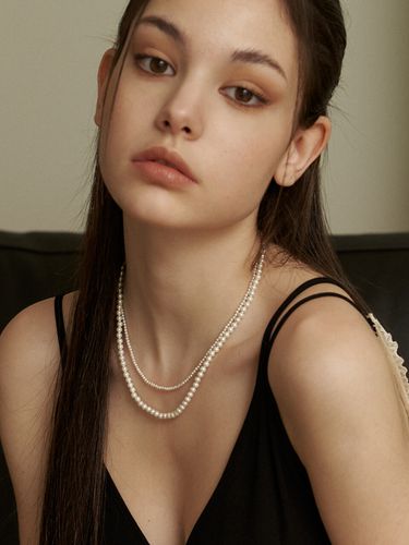 Classic double pearl necklace - KINDABABY - Modalova