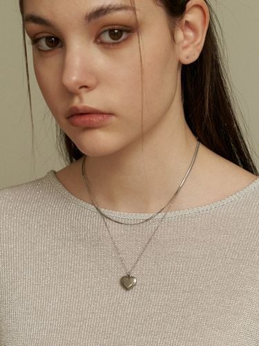 Simple cubic heart necklace - KINDABABY - Modalova