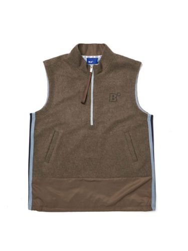 Knit Zip Up Vest (Brown) - BLUDOT - Modalova