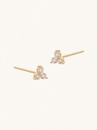 K Mini CZ Blossom Earrings A03 - LUNNE - Modalova