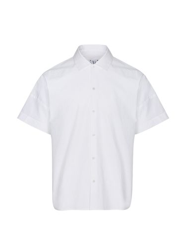 Oversized Half Sleeve Shirt White - SOLEW - Modalova