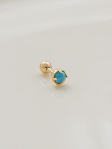 K Turquoise Stone Ball Piercing - LUNNE - Modalova