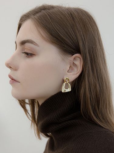 Crush Link Earrings 024E - Jean Paul Clarisse - Modalova