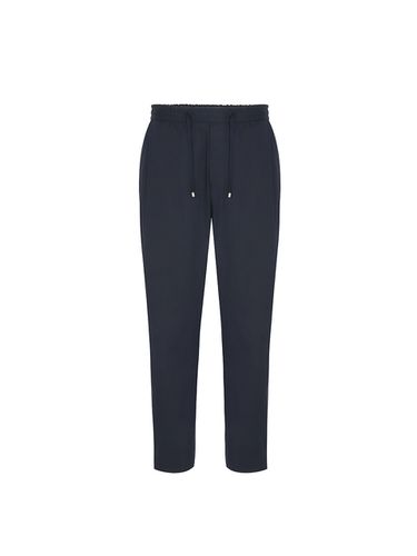 Tapered Banding Pants_Dark Navy - SOLEW - Modalova