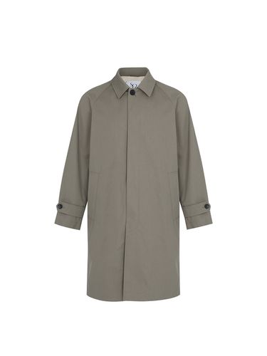 Balmacaan Coat Light Khaki - SOLEW - Modalova