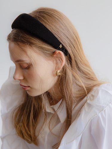 Wide Velvet Hairband - Jean Paul Clarisse - Modalova