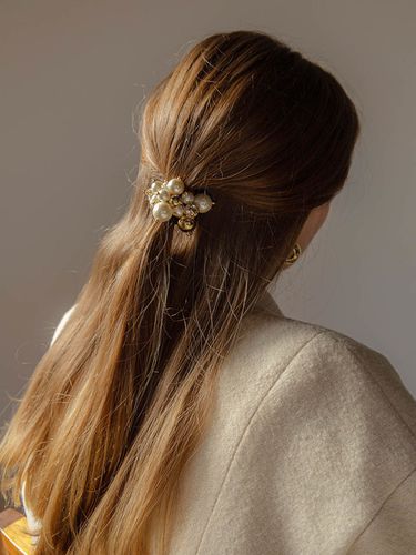 Crystal Pearl Pony Tail Hairband - Jean Paul Clarisse - Modalova