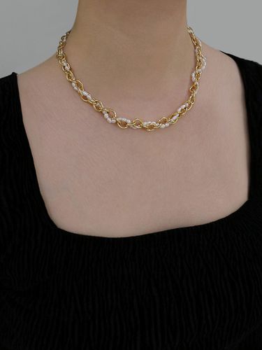 Chain pearl mix necklace - KINDABABY - Modalova